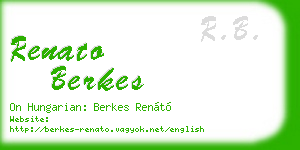 renato berkes business card